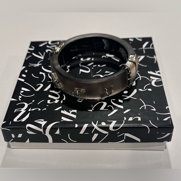 Alexis Bittar Grey Stone Studded Bracelet - Picture 11 of 11